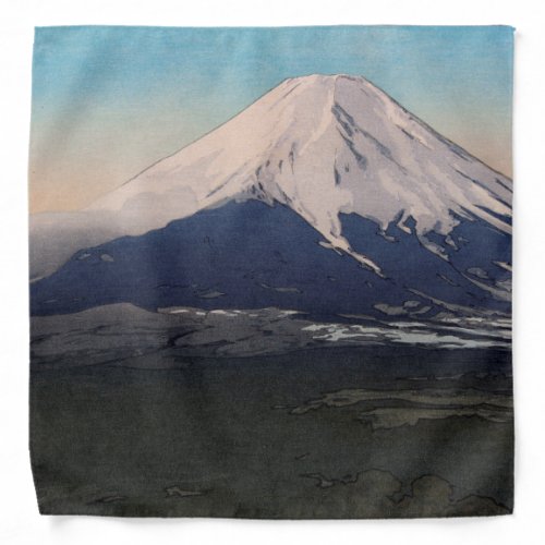 富士十景 吉田村 Ten views of Fuji Yoshida vilYoshida Bandana