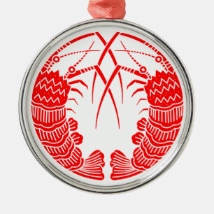 対い海老の丸 METAL ORNAMENT