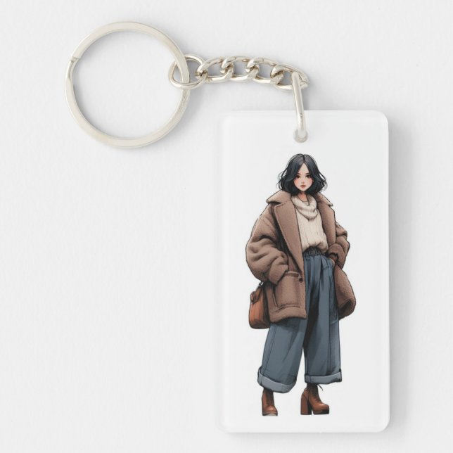 川島 陽菜 (kawashima haruna) keychain (Front)