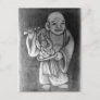 布袋 Hotei as a puppeteer Postcard