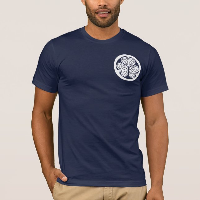 徳川　家紋, Tokugawa KAMON, Japanese Family Crest T-Shirt (Front)