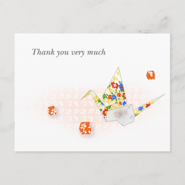 折り鶴のポストカード POSTCARD (Front)