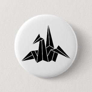 折り鶴 PINBACK BUTTON