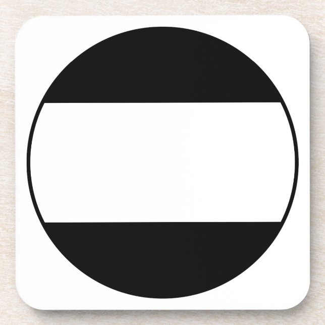 新田一つ引き BEVERAGE COASTER (Front)