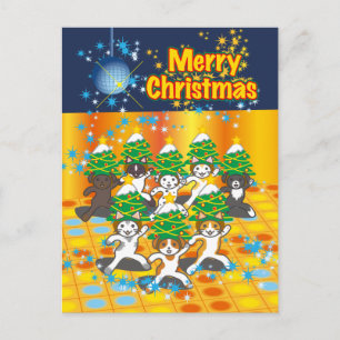 日本のクリスマス - Japanese Christmas Holiday Postcard