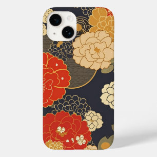 日本の伝統的なヴィンテージデザインを使用したアート作品　花 Case-Mate iPhone 14 CASE