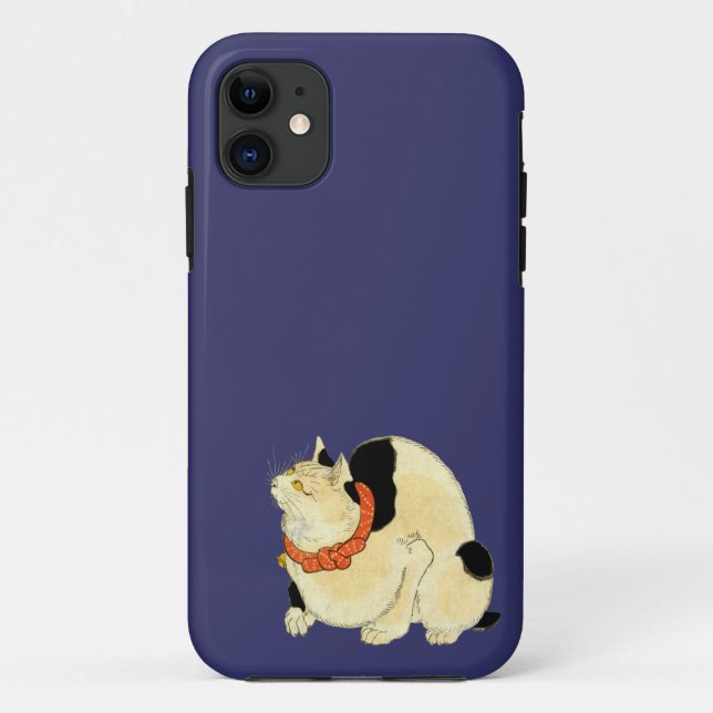 日本猫, 国芳 Japanese Cat, Kuniyoshi, Ukiyo-e Case-Mate iPhone Case (Back)