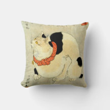 日本猫, 国芳 Japanese Cat, Kuniyoshi, Ukiyo-e