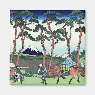 東海道保土ケ谷, 北斎 View Mt.Fuji from Hodogaya, Hokusai Magnet