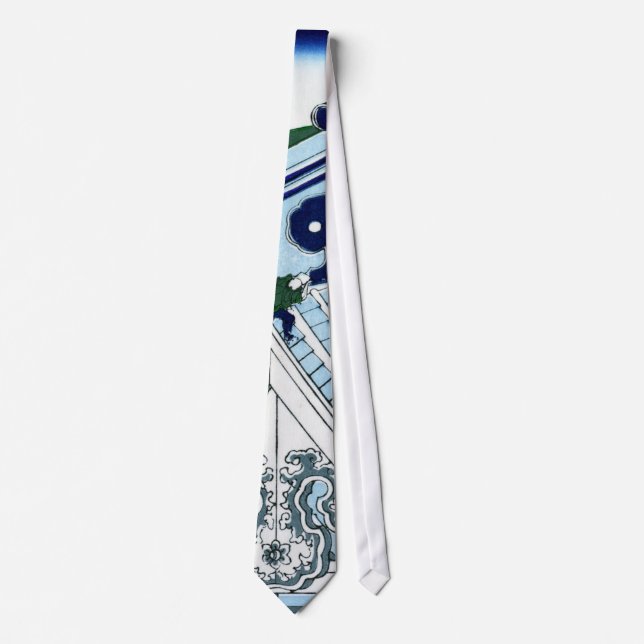 東都浅草本願寺, 北斎 View Mt.Fuji from Asakusa, Hokusai Neck Tie (Front)