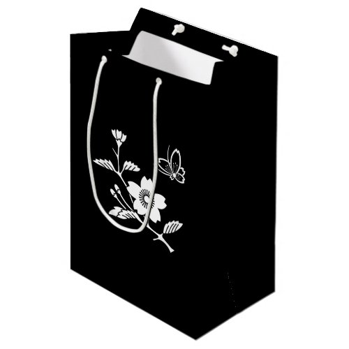 枝桜に中陰飛び蝶 MEDIUM GIFT BAG