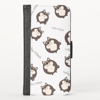 柴犬 "しばたま(黒)" iPhone X WALLET CASE