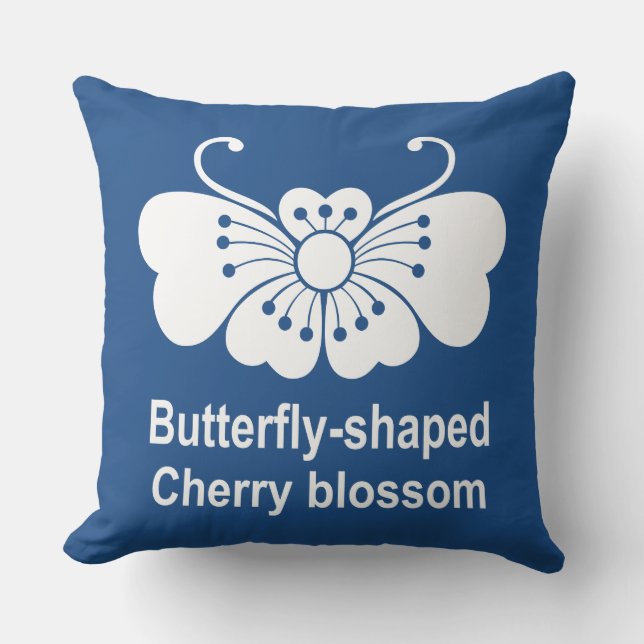 桜胡蝶 THROW PILLOW (Front)