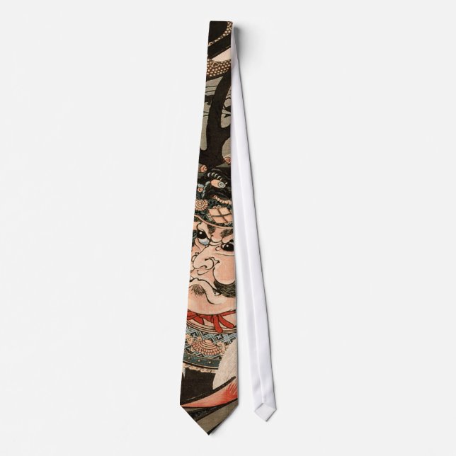 武田信玄, 国芳 Takeda Shingen, Kuniyoshi, Ukiyo-e Neck Tie (Front)