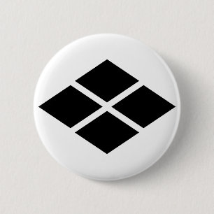 武田信玄 家紋, Takeda Shingen KAMON, Japanese Family Cre Pinback Button