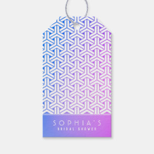 毘沙門亀甲 Bishamon Kikko Japanese KIMONO Gift Tags