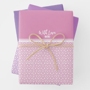毘沙門亀甲 Bishamon Kikko Japanese traditional pattern Wrapping Paper Sheets