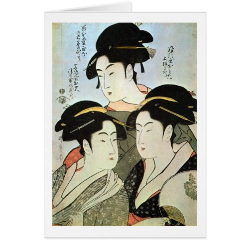 江戸の三美人 歌麿 Three Beautiful Women of Edo Utamaro