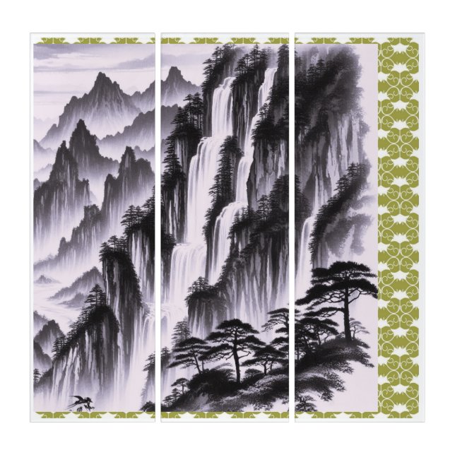 深山幽谷０１　右側　　Deep Valley 01, right side. Triptych (Front)