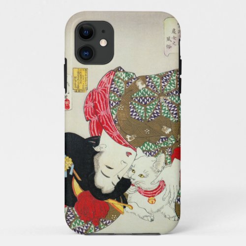 猫が好き 芳年 I Love Cats Yoshitoshi Ukiyo_e iPhone 11 Case