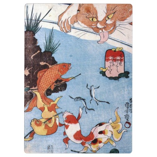 猫と金魚 国芳 Cat and Goldfish Kuniyoshi Ukiyo_e Clipboard