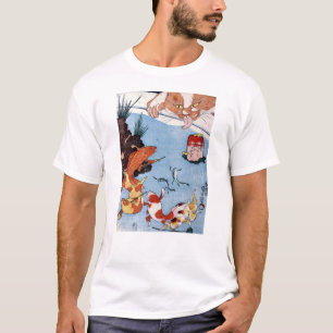 猫と金魚, 国芳 Cat and Goldfish, Kuniyoshi, Ukiyo-e T-Shirt