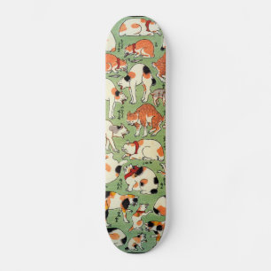 猫尽両めん合, 芳藤 Cats of The Edo era, Yoshifuji, Ukiyo-e Skateboard Deck
