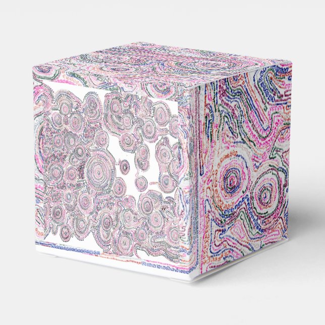 白い線の入った「算数曼荼羅」ボックス FAVOR BOXES (Back Side)