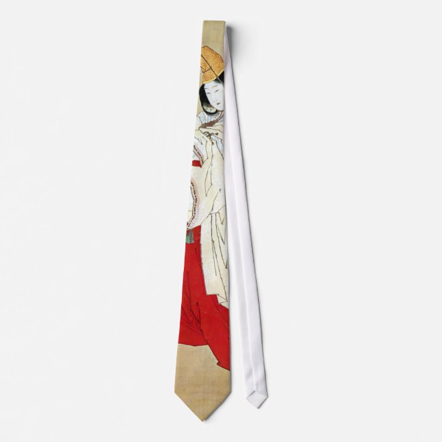 白拍子, 北斎 Shirabyōshi Dancer, Hokusai, Ukiyo-e Neck Tie (Front)