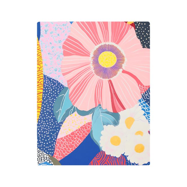 百花繚乱 Reimagined3 Metal Print (Front)