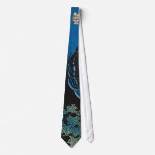 皿の幽霊, 北斎 Ghost of The Dish, Hokusai, Ukiyoe Neck Tie