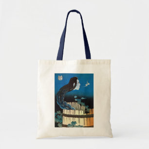 皿の幽霊, 北斎 Ghost of The Dish, Hokusai, Ukiyoe Tote Bag