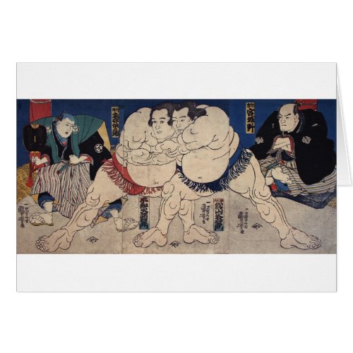 相撲 国芳 Sumo Wrestling Kuniyoshi Ukiyo_e