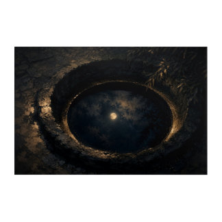 真夜中の井戸 — KŌAN (Landscape) Acrylic Print