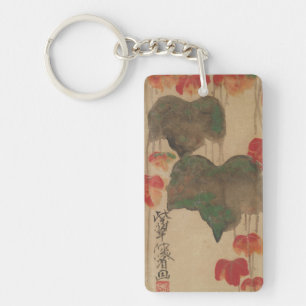 秋蔦, 乾山 Autumn Ivy, Kenzan, Japan Art Keychain