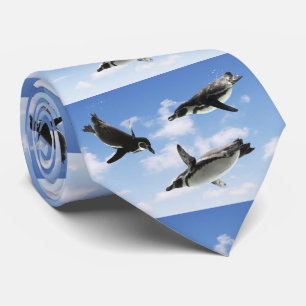 空を飛ぶペンギン ネクタイ NECK TIE