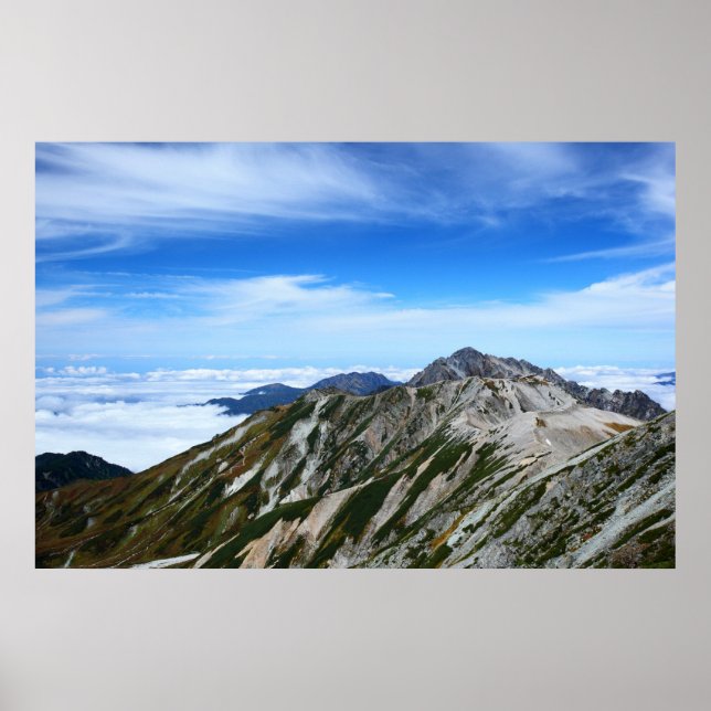 立山連峰の山並み POSTER (Front)