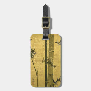 竹図, 光琳 Bamboo, Ogata Kōrin, Sumi-e Luggage Tag