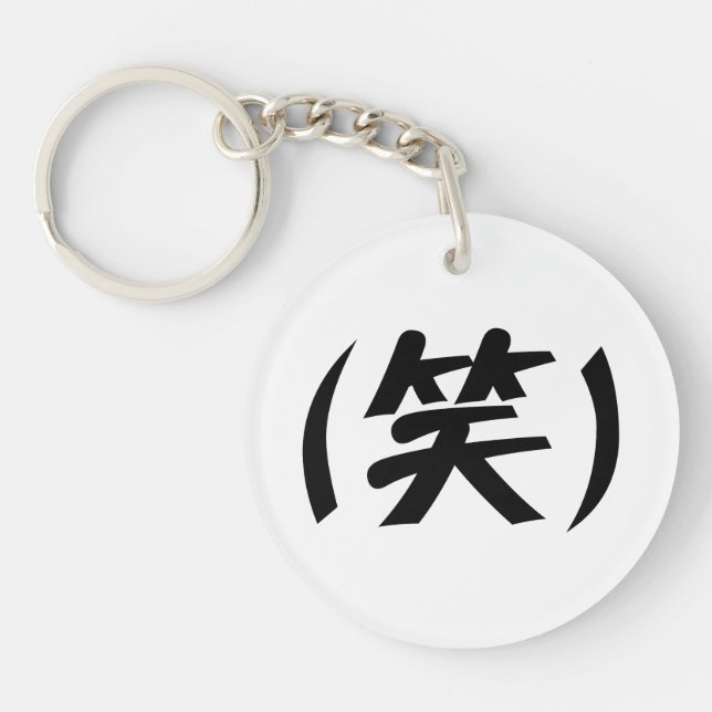 (笑) LOL Japanese Slang Keychain (Front)