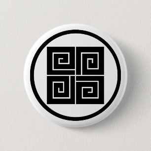 糸輪に四つ稲妻 PINBACK BUTTON