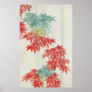 紅葉, 其一 Japanese maple tree, Kiitsu Poster