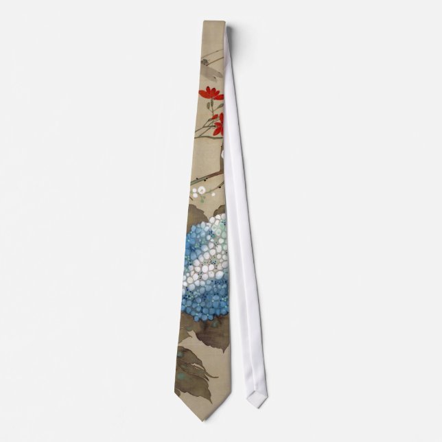 紫陽花, 抱一 Hydrangea, Hōitsu Neck Tie (Front)
