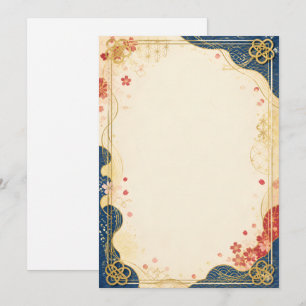 結婚式招待状 和柄 INVITATION