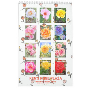 美しいバラのカレンダー CALENDAR