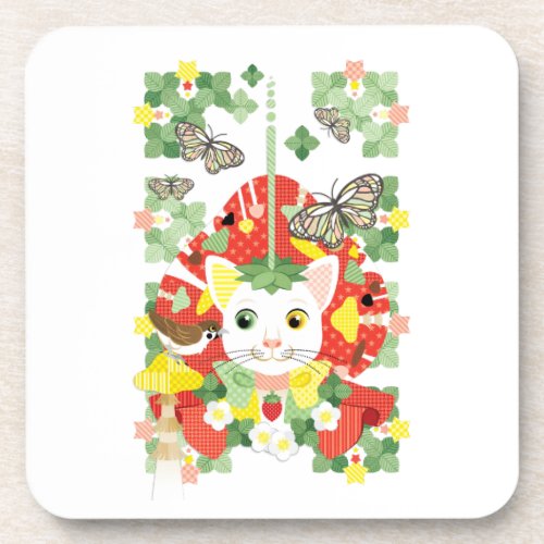 苺大福／Strawberry Daifuku Beverage Coaster