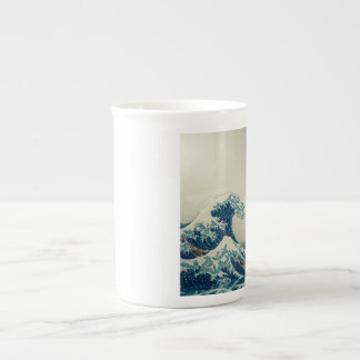 荒波と鶴 BONE CHINA MUG