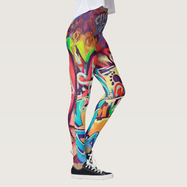 落書き通り GRAFITTI (Rakugaki) Leggings (Right)