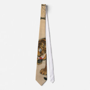 虎図, 若冲 Tiger, Jakuchu Neck Tie