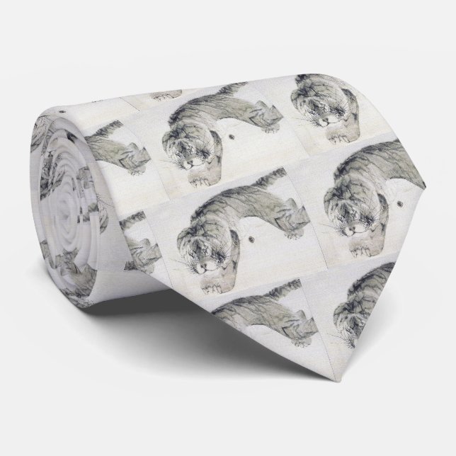 虎 NECK TIE (Rolled)