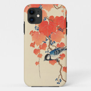 赤い蔦に鳥, 古邨 Bird on Red Ivy, Koson, Ukiyo-e iPhone 11 Case